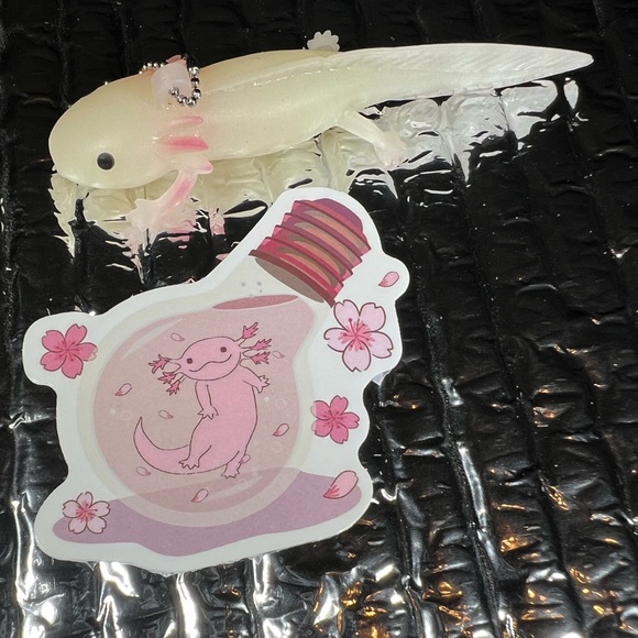 BULBalotl Axolotl Crazy Trending WaterProof Single Decor Accent Sticker - Picture 5 of 5